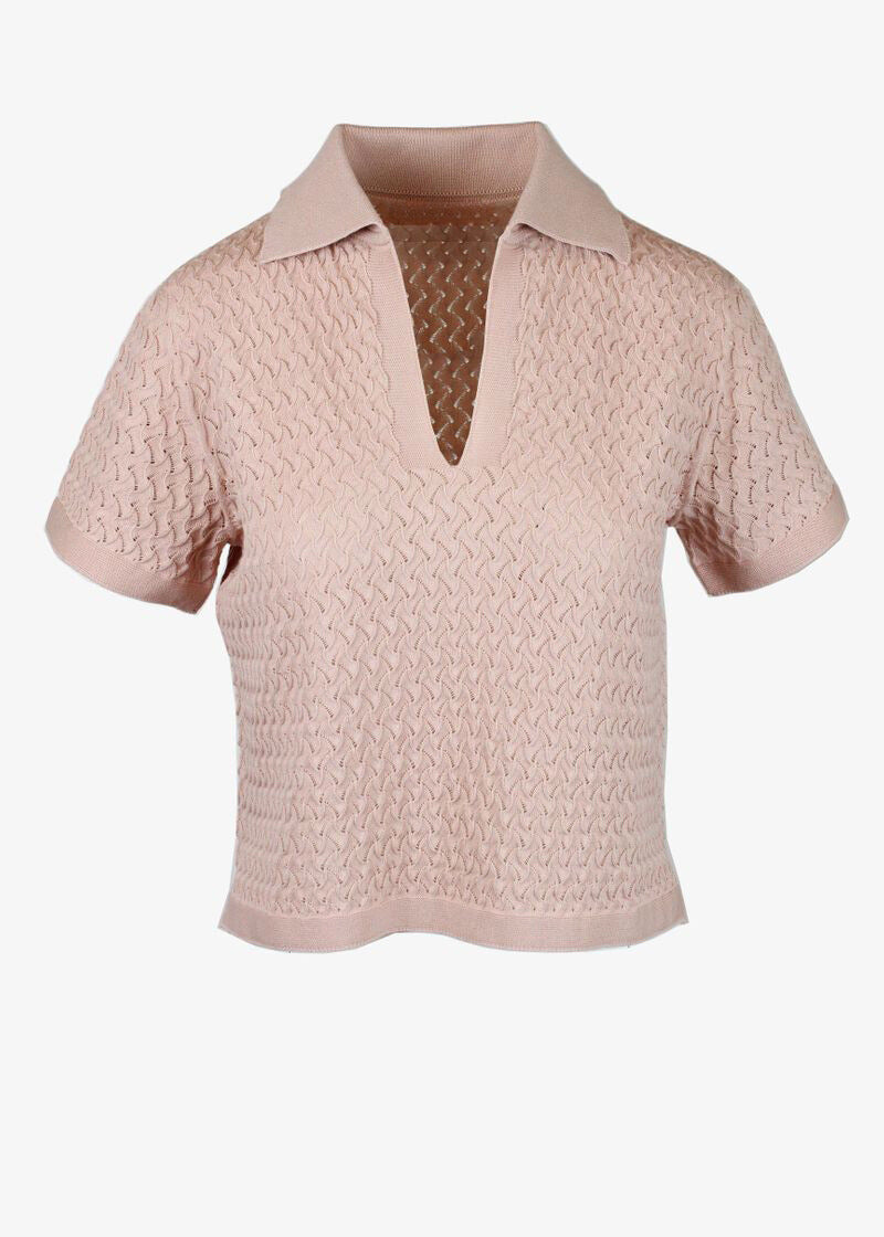 The Pointelle Knit Polo - The Collection by Brand, Style & Bloom