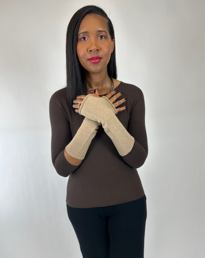 The Cashmere Fingerless Mittens