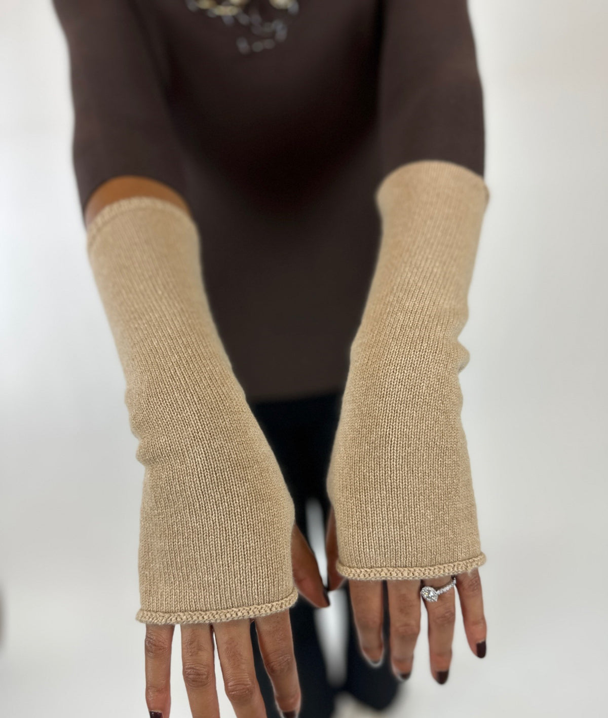 Cashmere Fingerless Gloves 