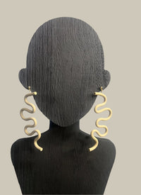 Squiggly Statement Earrings