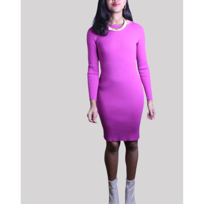 The Ribbed Long Sleeve Dress - The Collection by Brand, Style & Bloom