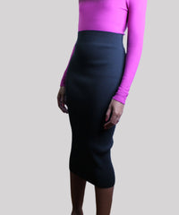 The Stretch Midi Skirt - The Collection by Brand, Style & Bloom