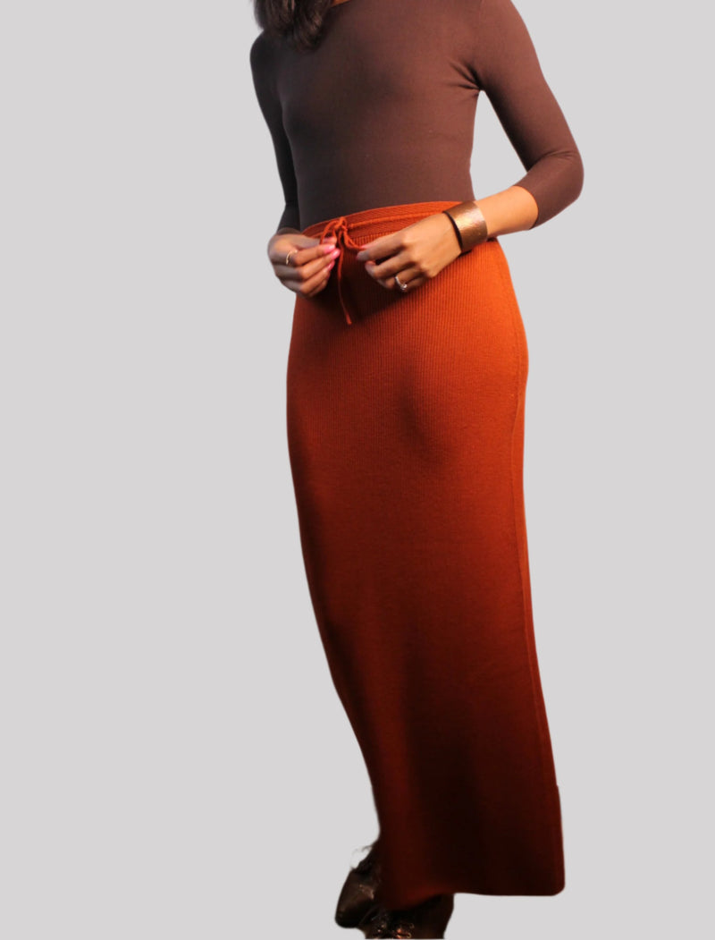 The Long Knit Skirt - The Collection by Brand, Style & Bloom