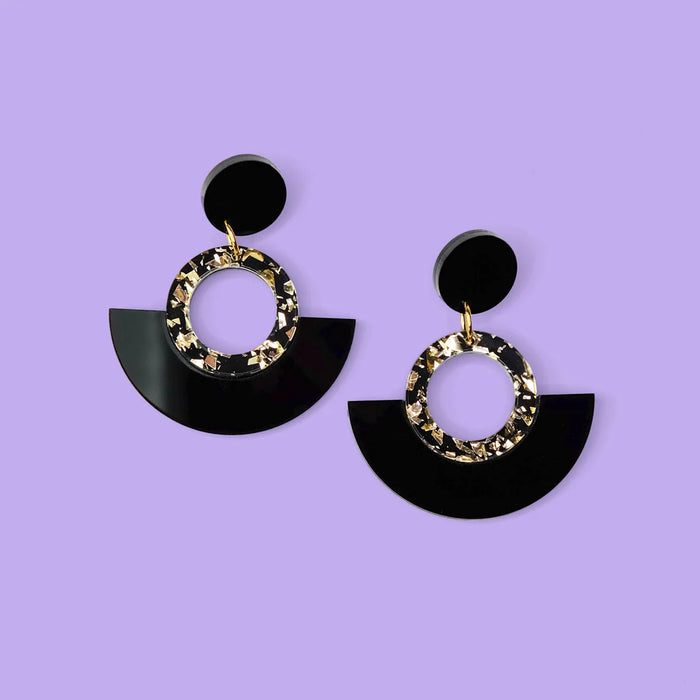 Glitter Hoop Statement Earrings - The Collection by Brand, Style & Bloom