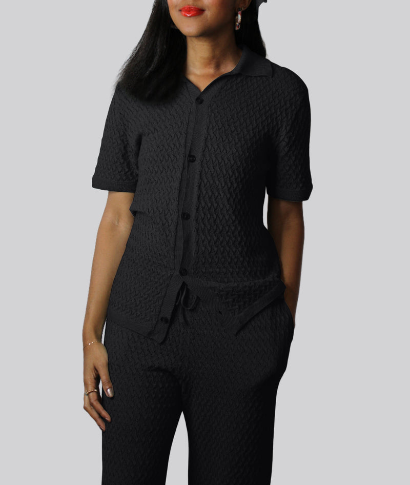 The Pointelle Knit Button Down - The Collection by Brand, Style & Bloom