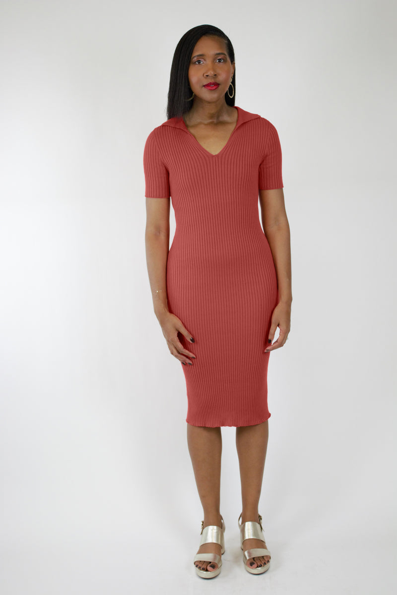 The Ribbed Collar Dress