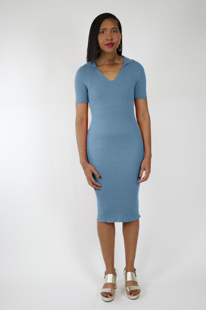 The Ribbed Collar Dress