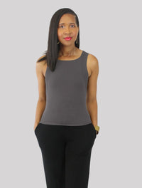 Stretch Tank Top with Rib Trim - The Collection by Brand, Style & Bloom