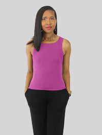 Stretch Tank Top with Rib Trim - The Collection by Brand, Style & Bloom