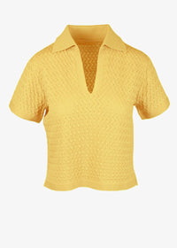 The Pointelle Knit Polo - The Collection by Brand, Style & Bloom