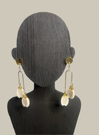 Flower Bud Statement Earrings