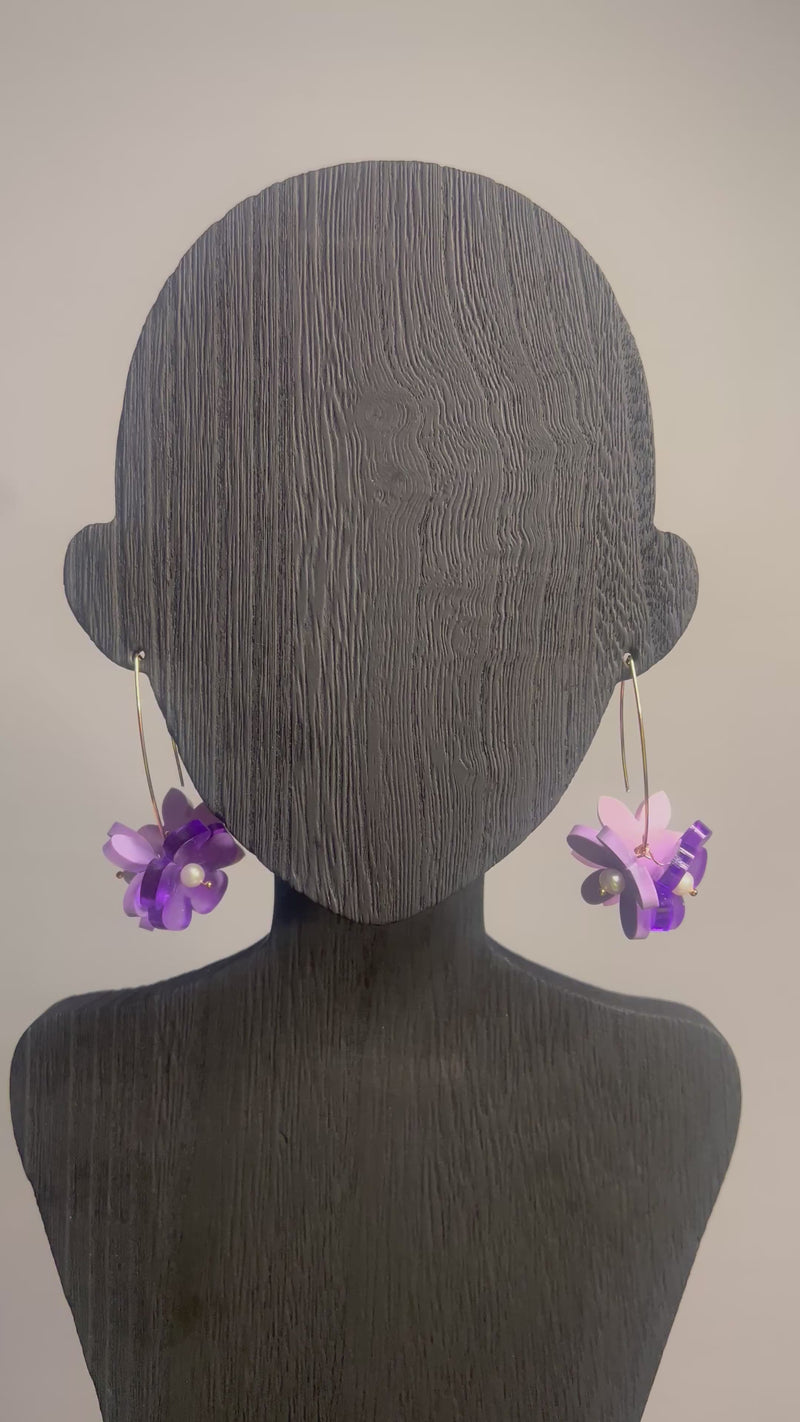 Flowerball Statement Earrings